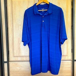 Men’s GEORGE Performance Polo Golf Shirt Bright Blue - Size 2XL